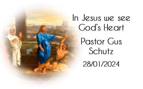 Sunday 28th January – Pastor Gus Schutz