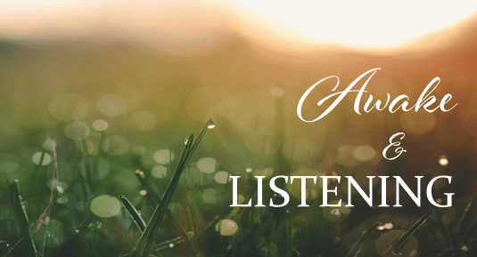 Sunday 15th September – Awake and Listening – Pastor Adrian Kitson